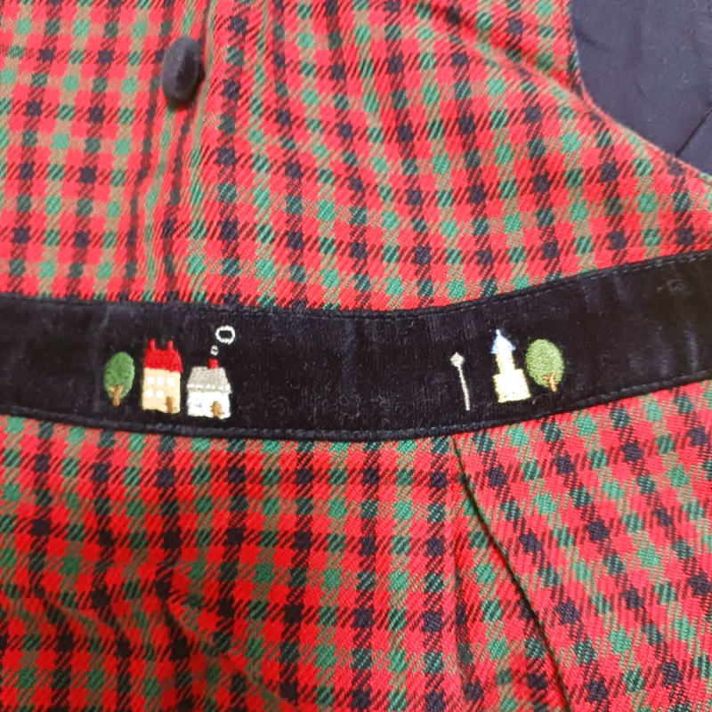 Familiar Checkered Dress 90cm