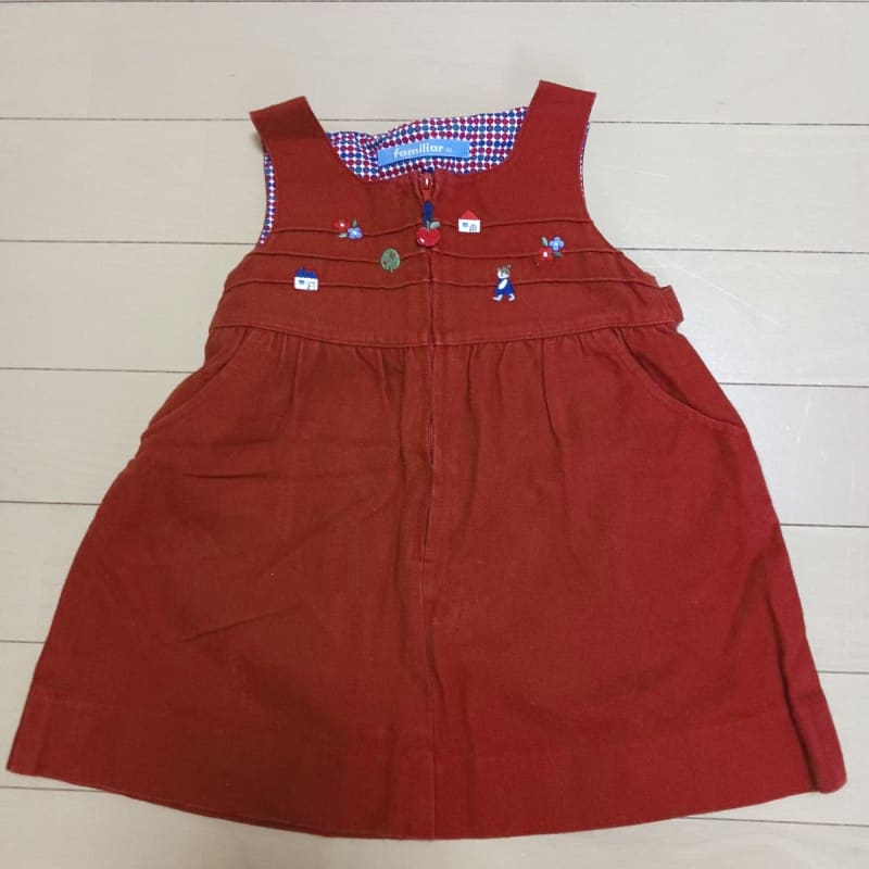 Familiar Jumper Skirt Red 90
