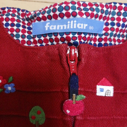 Familiar Jumper Skirt Red 90