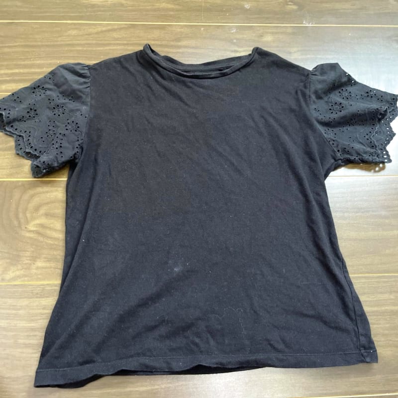 UNIQLO 150cm Girls' Short Sleeve Black Top