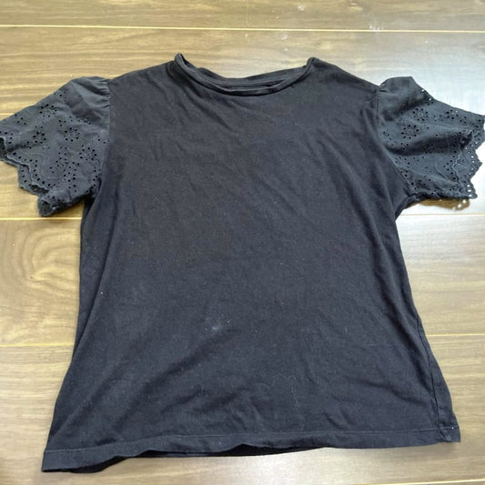 UNIQLO 150cm Girls' Short Sleeve Black Top