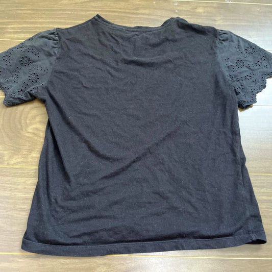 UNIQLO 150cm Girls' Short Sleeve Black Top