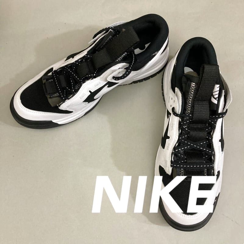 Nike Air Dunk Jumbo Low Cut Shoes Black White 28.5cm