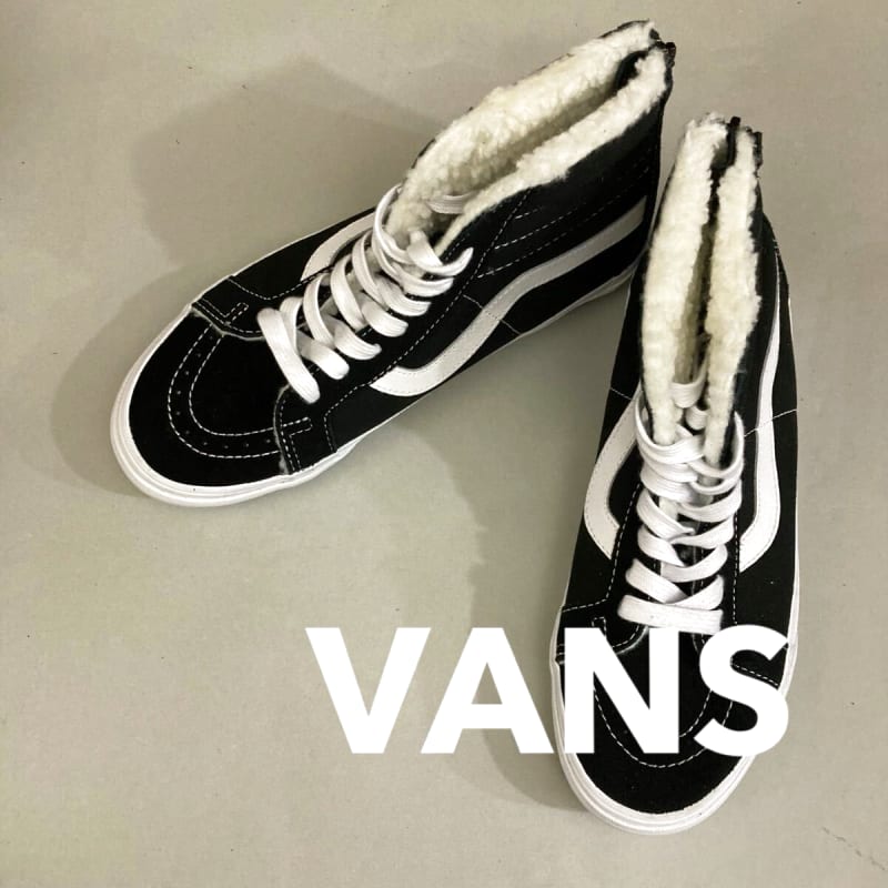 VANS SK8-HI Surfline Fur Sneakers Black 26.5cm