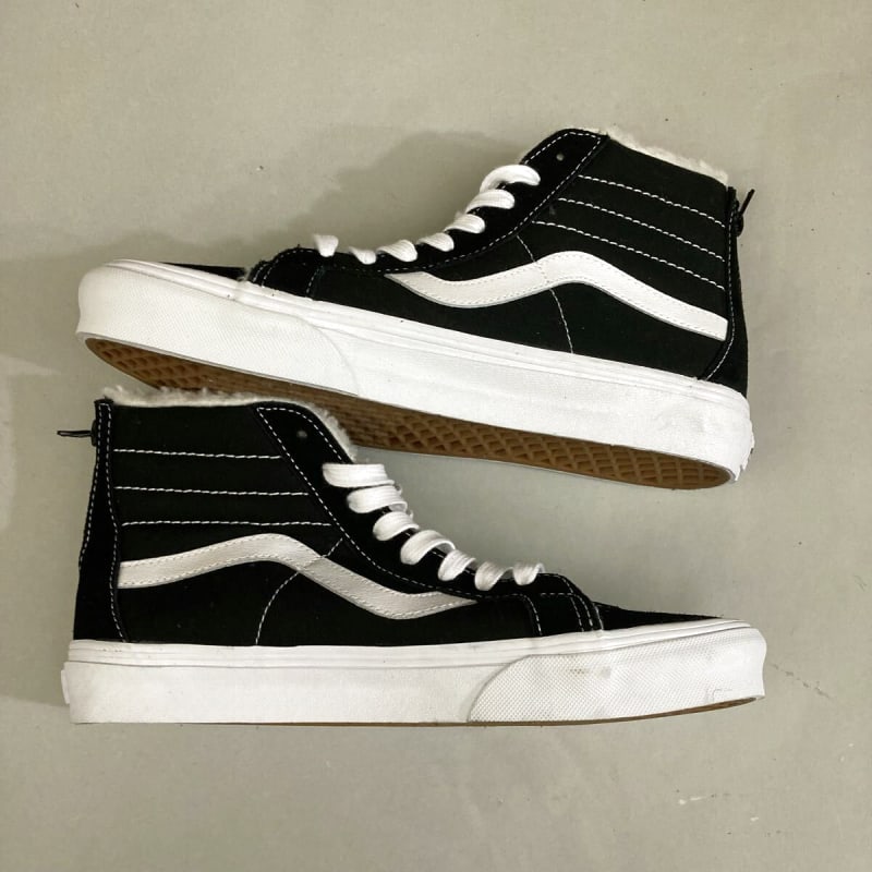 VANS SK8-HI Surfline Fur Sneakers Black 26.5cm