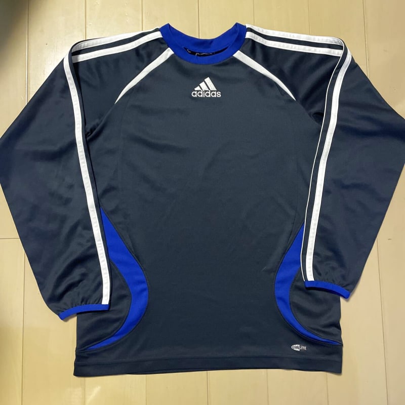 Free Shipping Adidas Long Sleeve Shirt 150cm Black/Blue