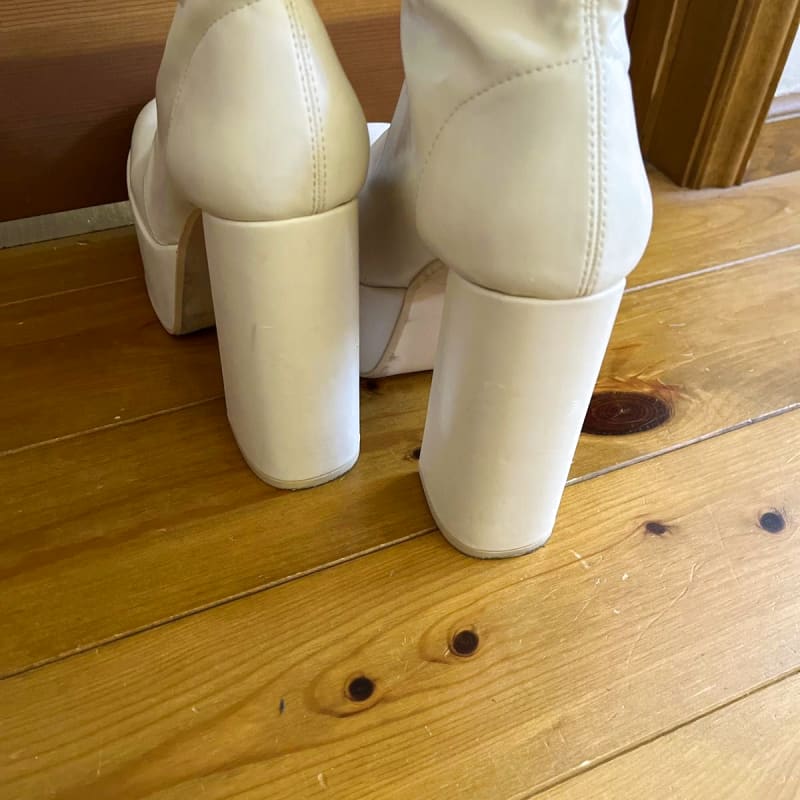 Darich Platform Long Boots White with Box