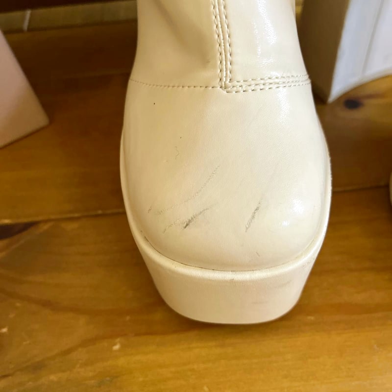 Darich Platform Long Boots White with Box