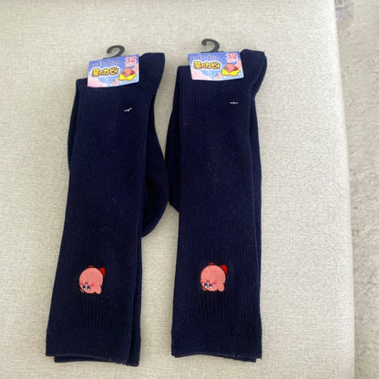 Kirby Navy High Socks Set of 2 23-25cm New