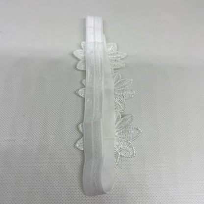 Baby Hairband Headband Flower White