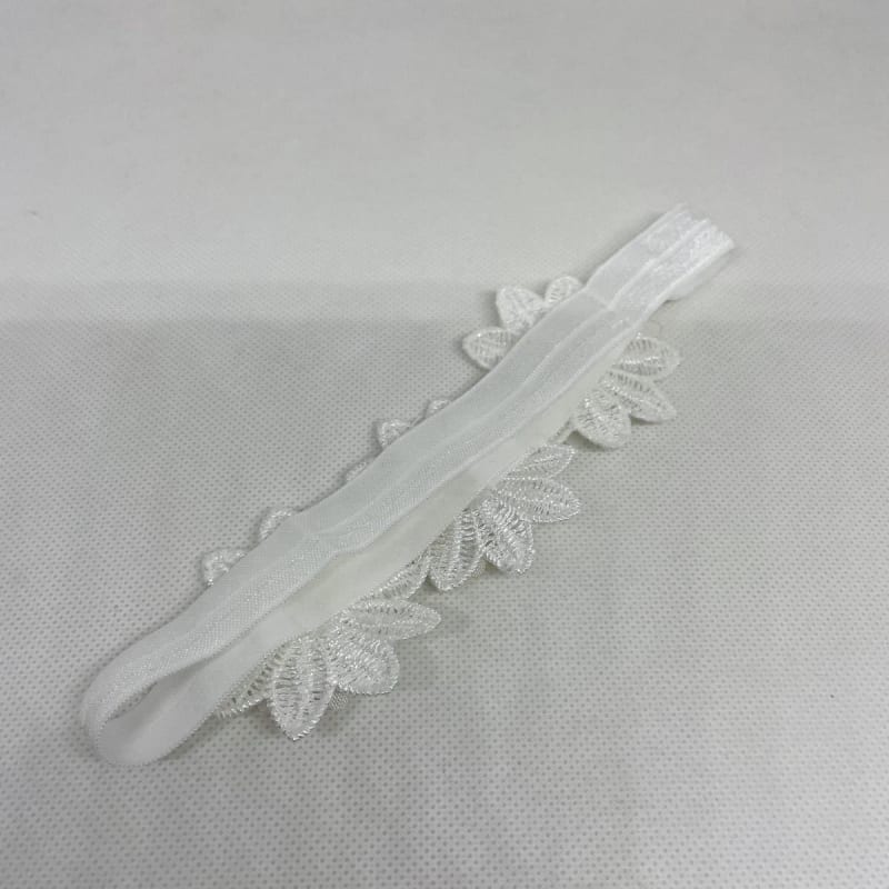 Baby Hairband Headband Flower White
