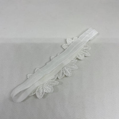 Baby Hairband Headband Flower White