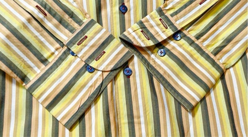 Burberry Black Label Striped Dress Shirt M Size