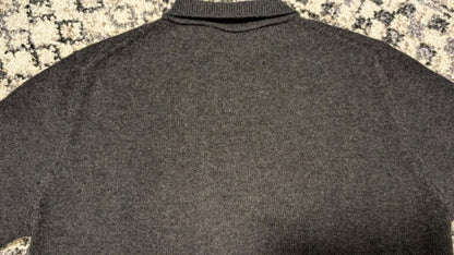 Corgi Cashmere Polo Shirt Charcoal Gray Size M