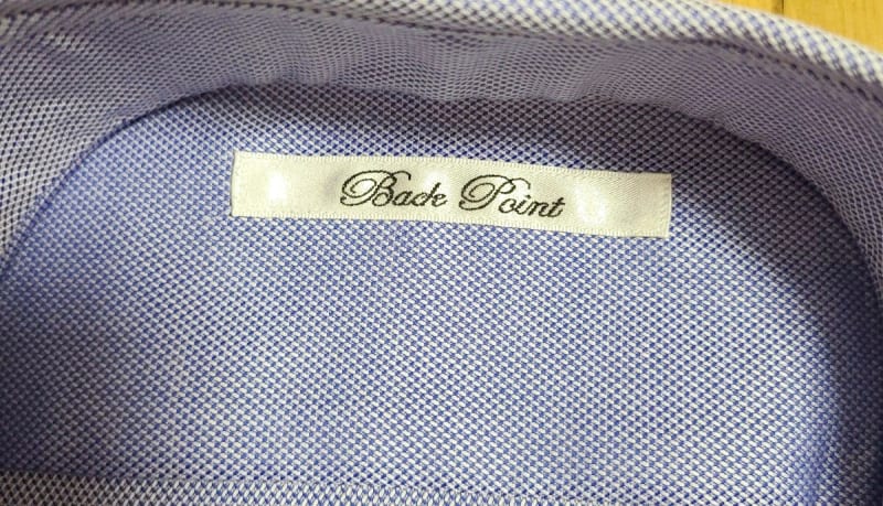 Back Point Blue Check Long Sleeve Shirt