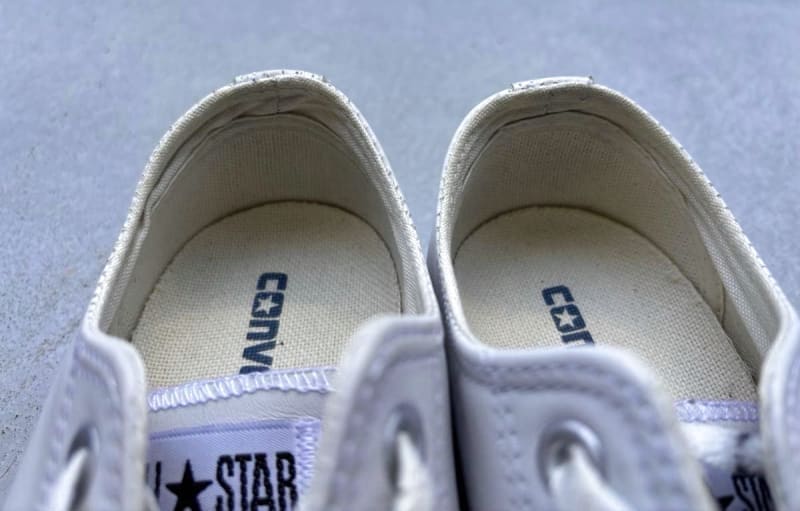 White Leather Converse All Star Low Cut 26.5cm