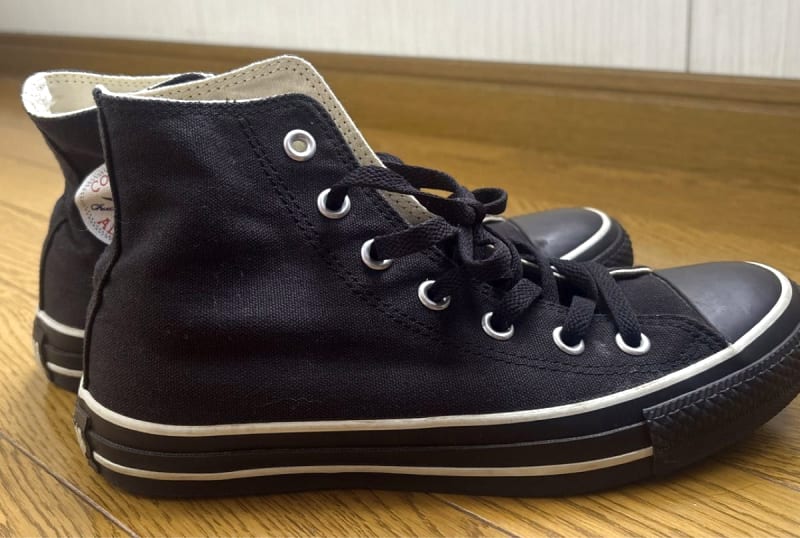Converse All Star Hi Black High-Top Sneakers 24.5cm