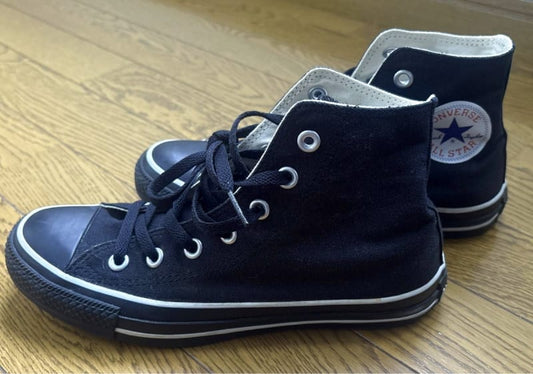 Converse All Star Hi Black High-Top Sneakers 24.5cm