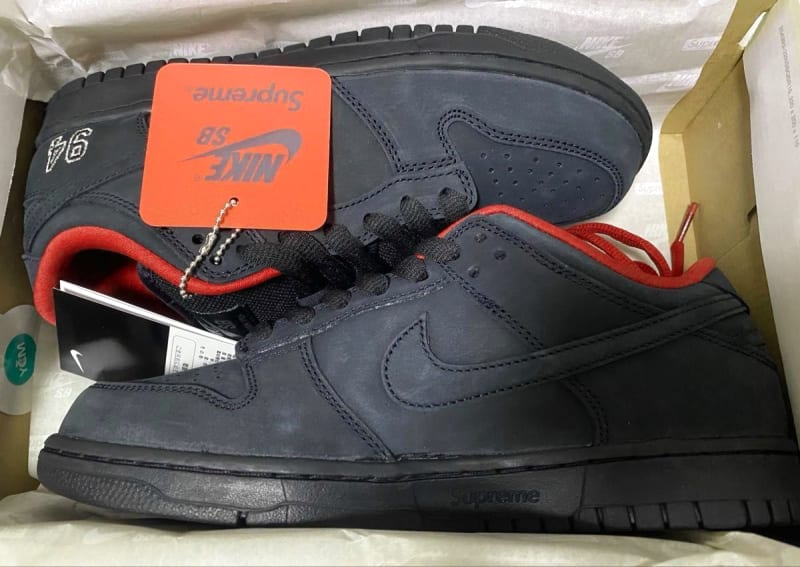 Supreme Nike SB Dunk Low Black 26.0cm