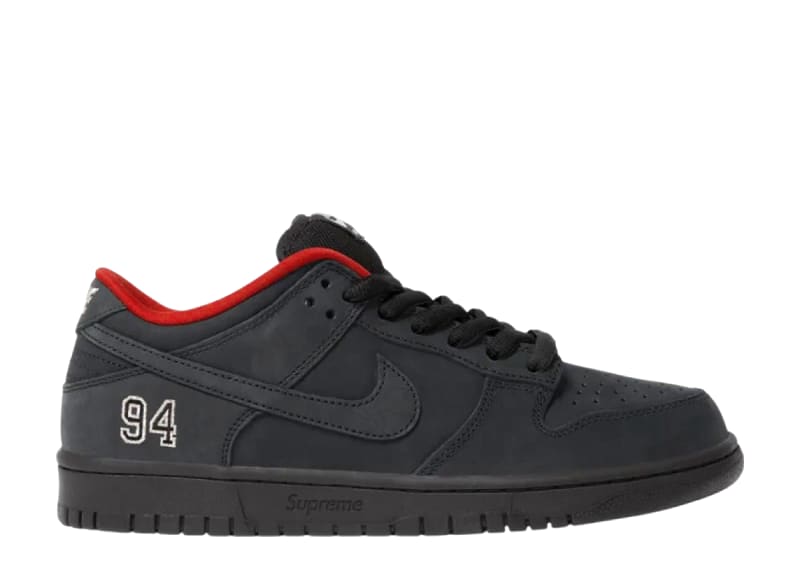 Supreme × Nike SB Dunk Low Black Size 26.5