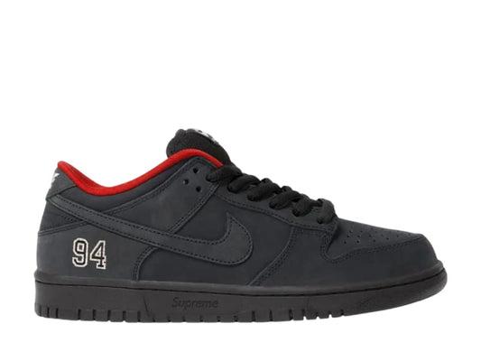 Supreme × Nike SB Dunk Low Black Size 26.5