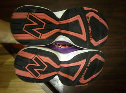 New Balance 608 Purple Black Leopard 26cm Sneakers
