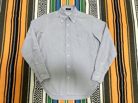 Free Shipping Individualized Shirts Oxford Button-Down Shirt 14H S Blue Vintage