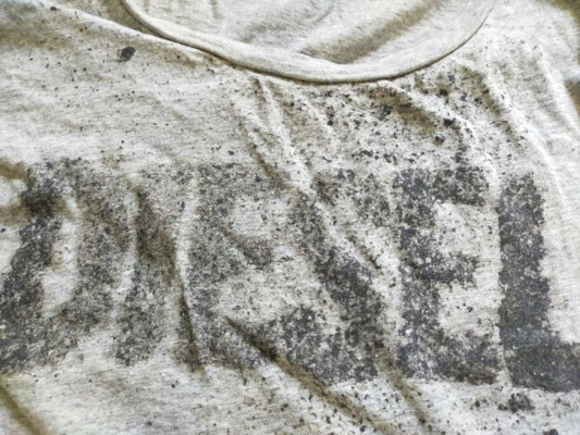 DIESEL T-Shirt Glitter Logo Gray