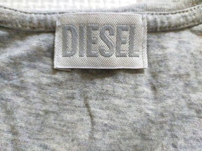 DIESEL T-Shirt Glitter Logo Gray