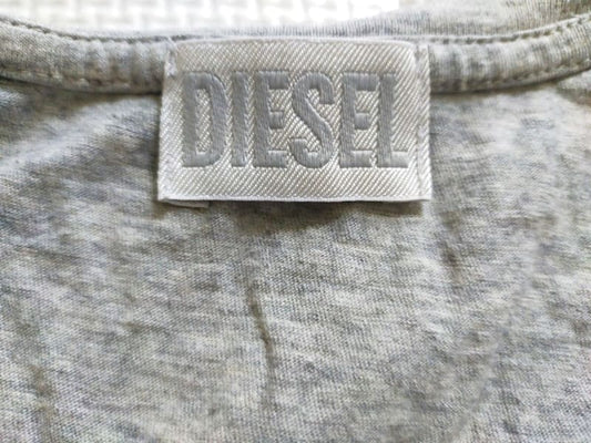 DIESEL T-Shirt Glitter Logo Gray