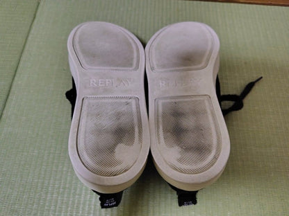 Replay Mesh Black Sneakers 24.5cm