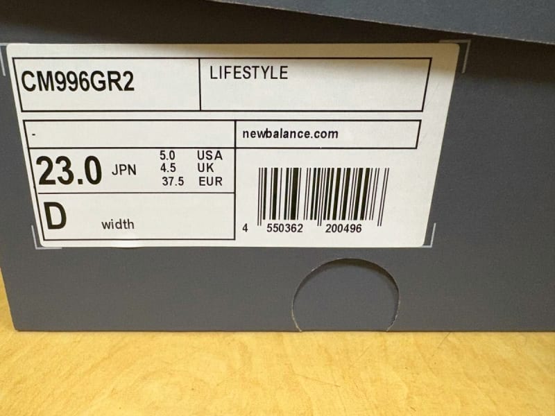 New Balance CM996 GR2 23.0cm Gray New