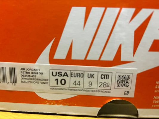 Nike Air Jordan 1 Retro High OG UNC Reimagined 28cm New