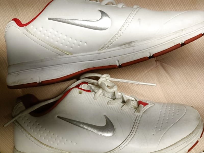 Nike Sneakers White Red Ladies