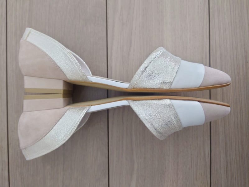 Diana Flat Shoes Pumps Gold Beige