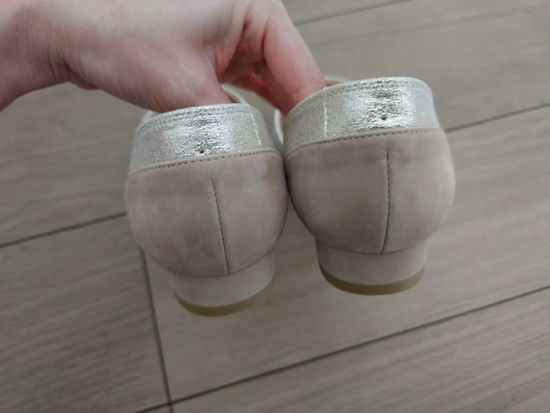 Diana Flat Shoes Pumps Gold Beige