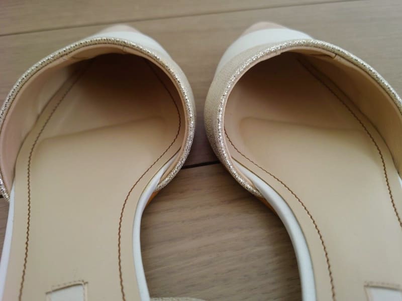 Diana Flat Shoes Pumps Gold Beige