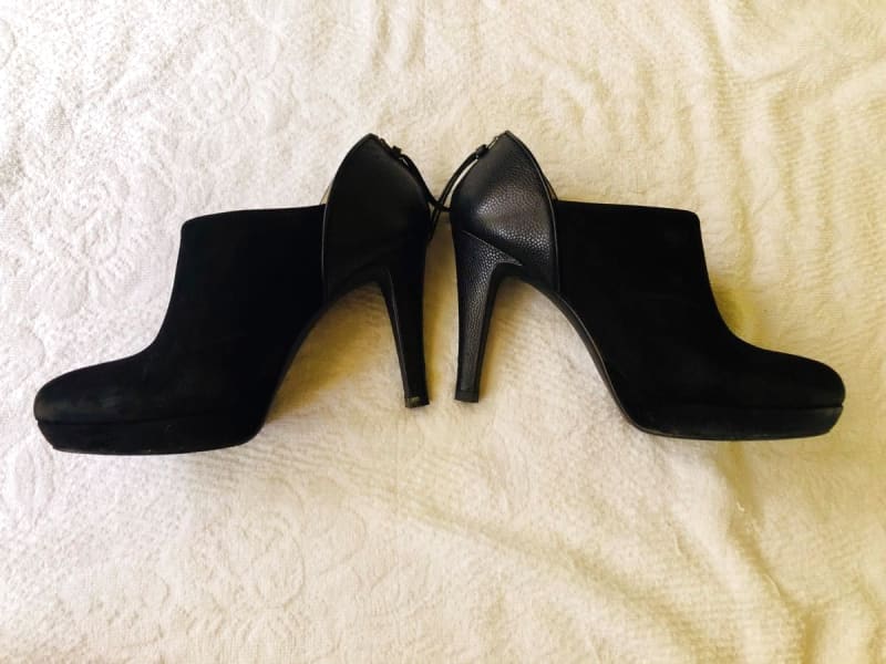 Diana High Heel Short Boots Pumps 22.5cm Black