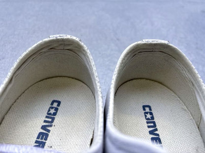 White Leather Converse All Star Low Cut 26.5cm
