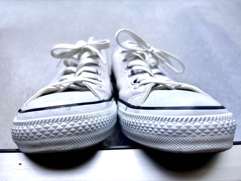 White Leather Converse All Star Low Cut 26.5cm