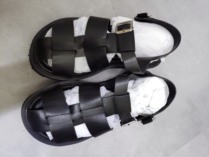 NANO Universe Men's Lightweight Gurkha Sandals Size S 25.5cm