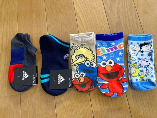 Adidas, Elmo, Snoopy Shoe Set