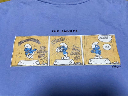 Smurf Anime T-Shirt Used Vintage