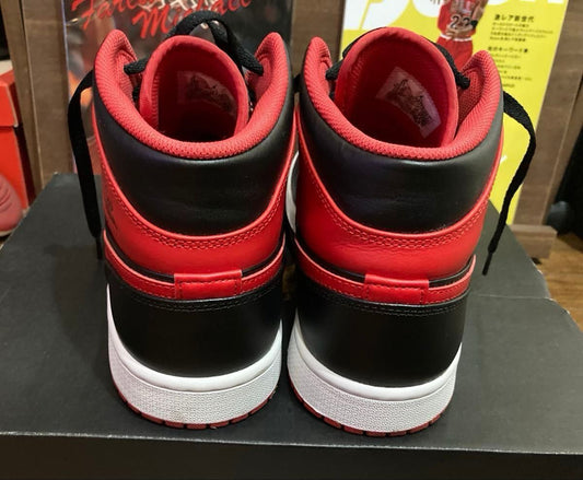 Nike Air Jordan 1 Mid Bred Toe 29cm Used
