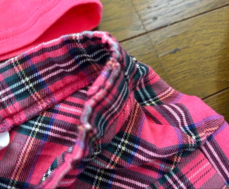 Pink Crop Top & Check Skirt Twin Set