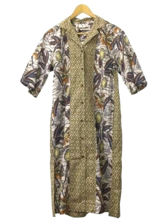 Sara Mallika African Flower Shirts Dress Short Sleeve