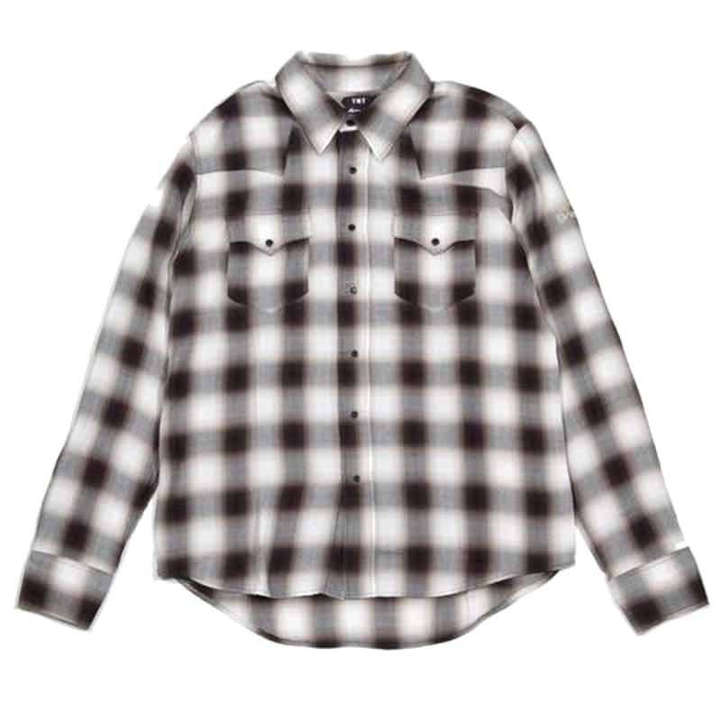 TMT Rayon Twill Ombre Check Shirts Long Sleeve