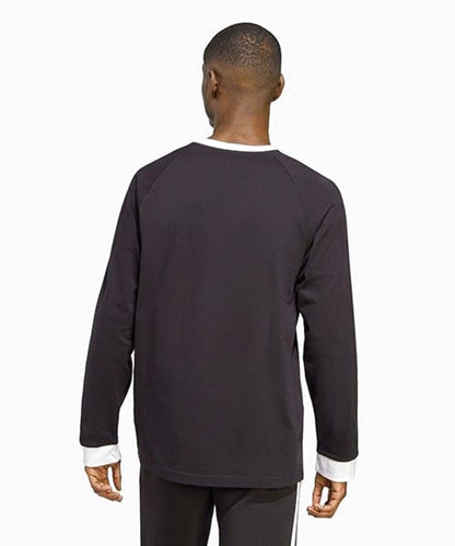 Adidas Originals Classics 3 Stripes Long Sleeve T-Shirt Black New