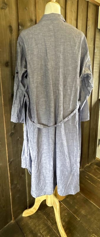 Uniqlo Cotton Linen Long Shirt Dress