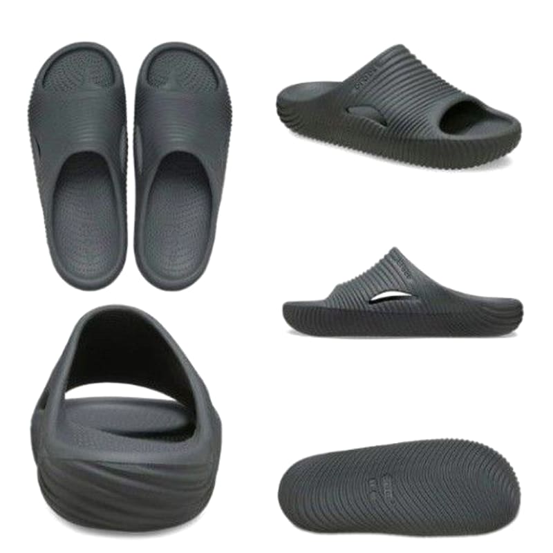 Crocs Mellow Tide Recovery Slide Slate Gray New
